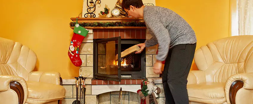 Rusted Metal Fireplace Restoration in Harrisonburg, Virginia